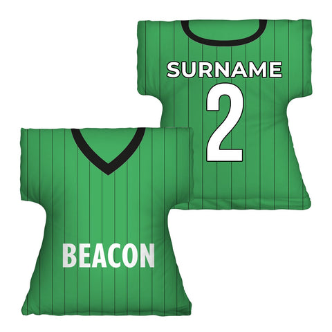 Plymouth Retro 1983 Home Shirt - Personalised Retro Shirt Cushion