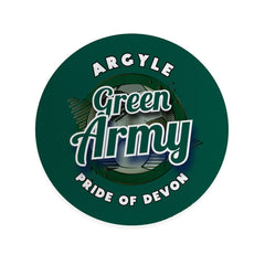 Plymouth Green Army - Football Coaster - Square Or Circle