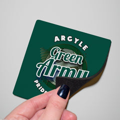 Plymouth Green Army - Football Coaster - Square Or Circle