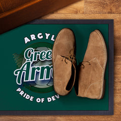 Plymouth Green Army  - Football Legends - Door Mat -60cm X 40cm