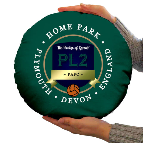 Plymouth Home Park - Football Legends - Circle Cushion 14inch