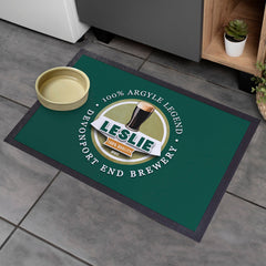 Plymouth Leslie  - Football Legends - Door Mat -60cm X 40cm