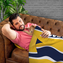 Preston  - 1994 Away Shirt - Personalised Retro Fleece Blanket