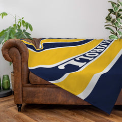 Preston  - 1994 Away Shirt - Personalised Retro Fleece Blanket