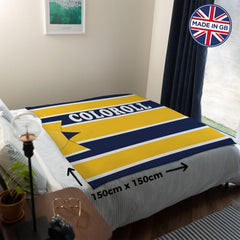 Preston  - 1994 Away Shirt - Personalised Retro Fleece Blanket
