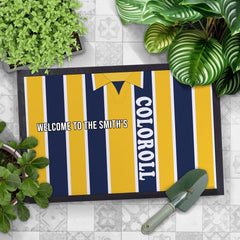 Preston 1994 Away Shirt - Personalised Retro Door Mat - 60cm x 40cm