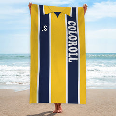 Preston - 1994 Away Shirt - Personalised Retro Lightweight, Microfibre Beach Towel - 150cm x 75cm