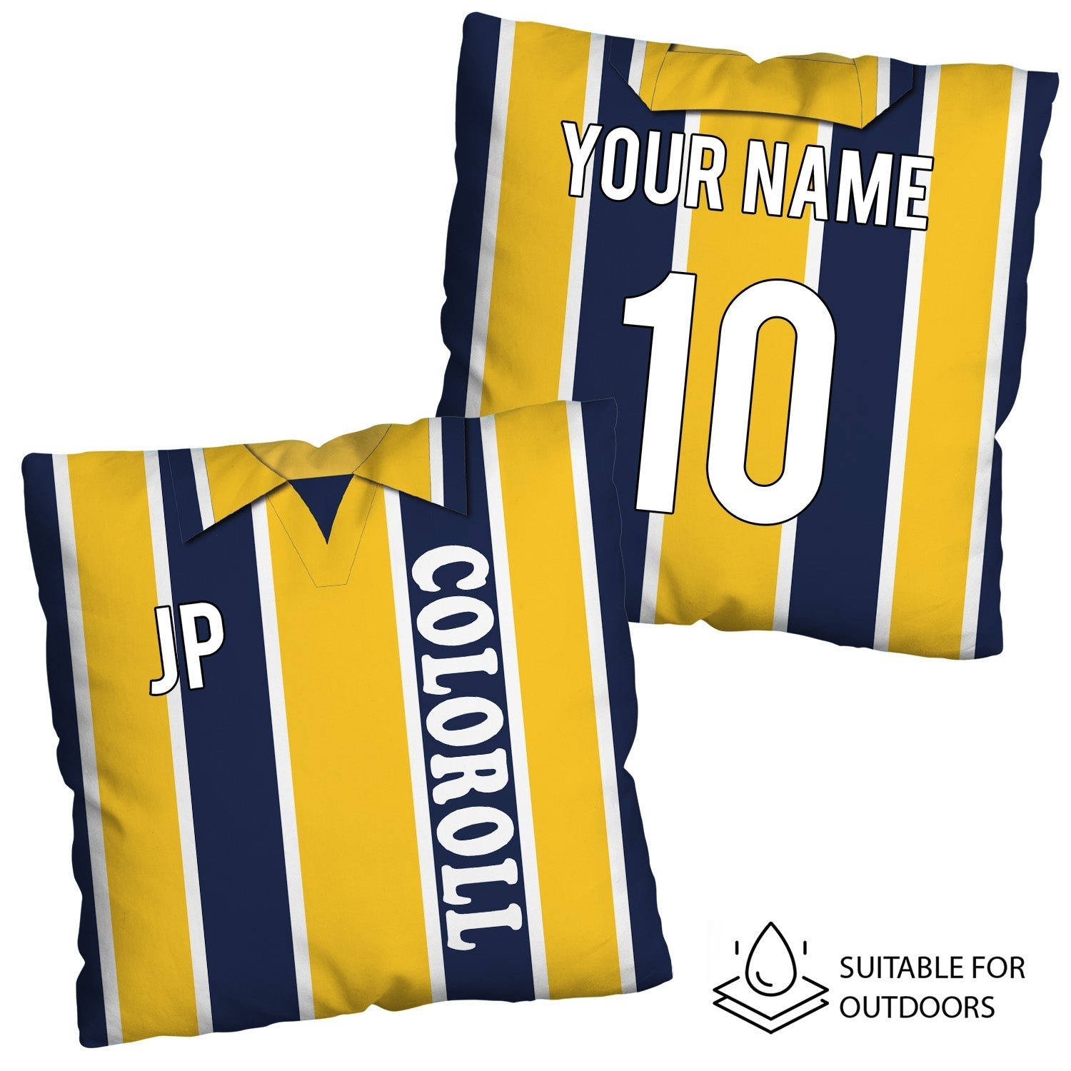 Preston - 1994 Away Shirt - 45cm or 61cm Retro Showerproof Outdoor Cushion