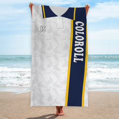 Preston - 1994 Home Shirt - Personalised Retro Lightweight, Microfibre Beach Towel - 150cm x 75cm