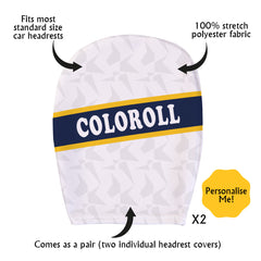 Preston 1994 Home - Retro Football Shirt - Pack of 2 - Car Seat Headrest Covers