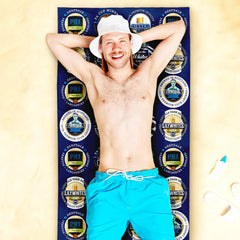 Preston - Football Legends - Microfibre Beach Towel - 150cm x 75cm