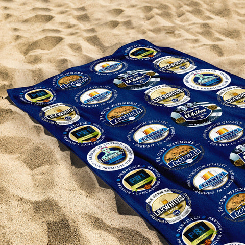 Preston - Football Legends - Microfibre Beach Towel - 150cm x 75cm