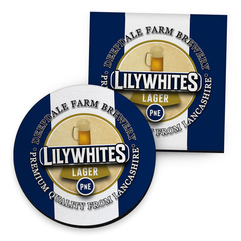 Preston Lilywhites - Football Coaster - Square Or Circle