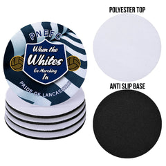 Preston Marching - Football Coaster - Square Or Circle