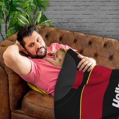 QPR  - 1990 Away Shirt - Personalised Retro Fleece Blanket