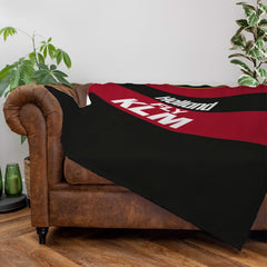 QPR  - 1990 Away Shirt - Personalised Retro Fleece Blanket