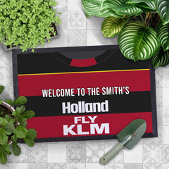 QPR 1889 Away Shirt - Personalised Retro Door Mat - 60cm x 40cm