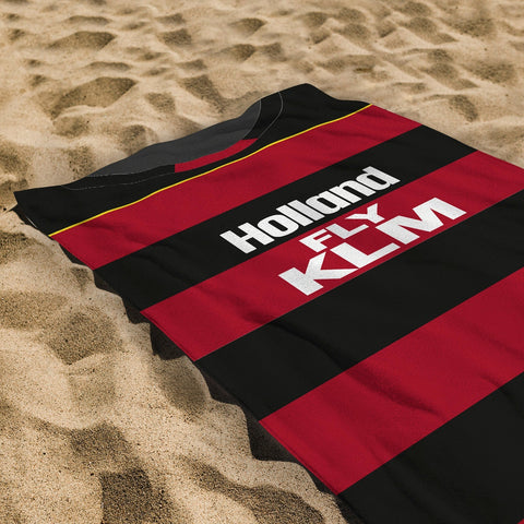 QPR - 1990 Away Shirt - Personalised Retro Lightweight, Microfibre Beach Towel - 150cm x 75cm