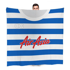 QPR - 2015 Home Shirt - Personalised Retro Fleece Blanket