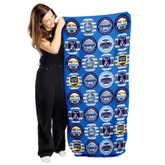 QPR - Football Legends - Microfibre Beach Towel - 150cm x 75cm
