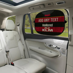 QPR 1889 Away Shirt - Personalised Retro Football Car Sun Shade - Set of 2