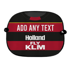 QPR 1889 Away Shirt - Personalised Retro Football Car Sun Shade - Set of 2