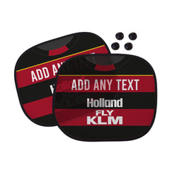 QPR 1889 Away Shirt - Personalised Retro Football Car Sun Shade - Set of 2