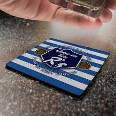 The Hoops Rs - Football Coaster - Square Or Circle