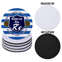 The Hoops Rs - Football Coaster - Square Or Circle