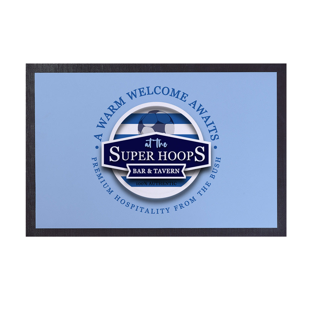 The Hoops SUPER HOOPS  - Football Legends - Door Mat -60cm X 40cm