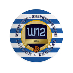 The Hoops W12 - Football Coaster - Square Or Circle