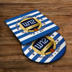 The Hoops W12 - Football Coaster - Square Or Circle