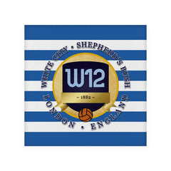 The Hoops W12 - Football Coaster - Square Or Circle
