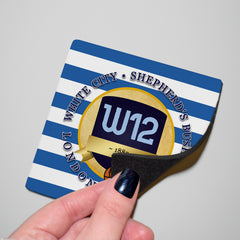 The Hoops W12 - Football Coaster - Square Or Circle