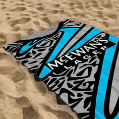 Rangers - 1995 GK Shirt - Personalised Retro Beach Towel - 150cm x 75cm