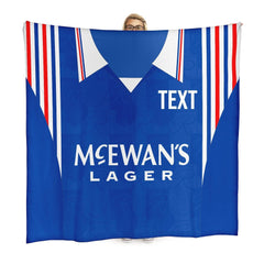 Rangers - 1996 Home Shirt - Personalised Retro Fleece Blanket