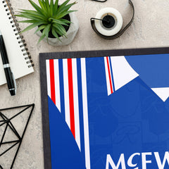 Rangers 1996 Home Shirt - Personalised Retro Door Mat - 60cm x 40cm