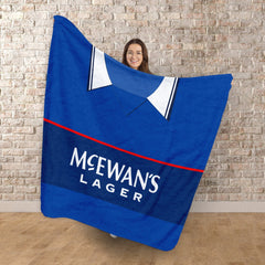 Rangers - 1998 Home Shirt - Personalised Retro Fleece Blanket