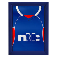 Personalised Rangers - 2001 Home Shirt - A4 Metal Sign Plaque - Frame Options Available