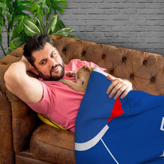 Rangers - 2001 Home Shirt - Personalised Retro Fleece Blanket