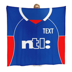Rangers - 2001 Home Shirt - Personalised Retro Fleece Blanket