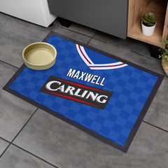 Rangers 2009 Home Shirt - Personalised Retro Door Mat - 60cm x 40cm