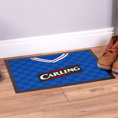Rangers 2009 Home Shirt - Personalised Retro Door Mat - 60cm x 40cm