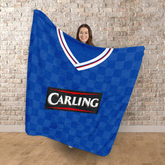 Rangers - 2009 Home Shirt - Personalised Retro Fleece Blanket