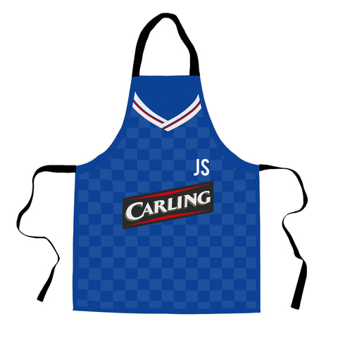 Rangers - 2009 - Home Shirt - Personalised Retro Football Adults Apron