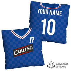 Rangers - 2009 Home Shirt - 45cm or 61cm Retro Showerproof Outdoor Cushion