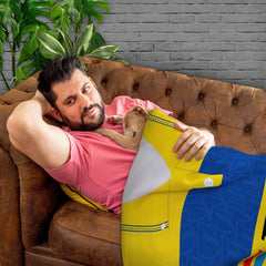 Reading  - 1992 Away Shirt - Personalised Retro Fleece Blanket