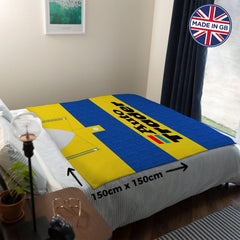 Reading  - 1992 Away Shirt - Personalised Retro Fleece Blanket