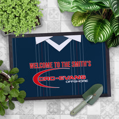 Ross County 2015 Home Shirt - Personalised Retro Door Mat - 60cm x 40cm