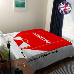 Rotherham  - 1984 Home Shirt - Personalised Retro Fleece Blanket